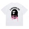 Tricou Bumbac Classic cu Imprimeu Ape Lightning Unisex Mânecă Scurtă Croială Largă Îmbrăcăminte Casual