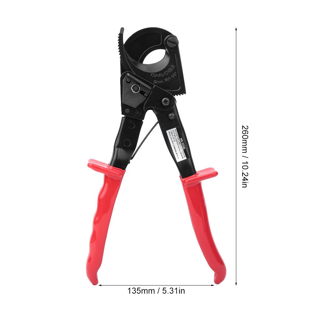 HS 325A Ratchet Cable Cutter Insulated HCS Copper Aluminum Cutting Tool 240mm   less than br more than (HS 325A )