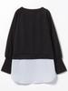 TEE Sakariba X Shirt Docking Cut and Sew BLACK ONE SIZE [Beams Heart] L/S Women's