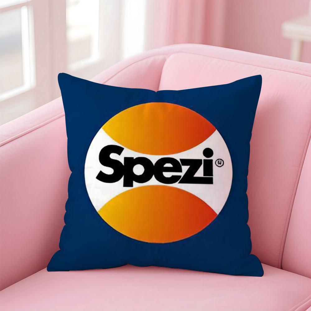 Classic PPaulaner Spezi Logo Cushion Cover Pillowcase Short Plush Invisible Zipper Room Sofa Cushion Cover