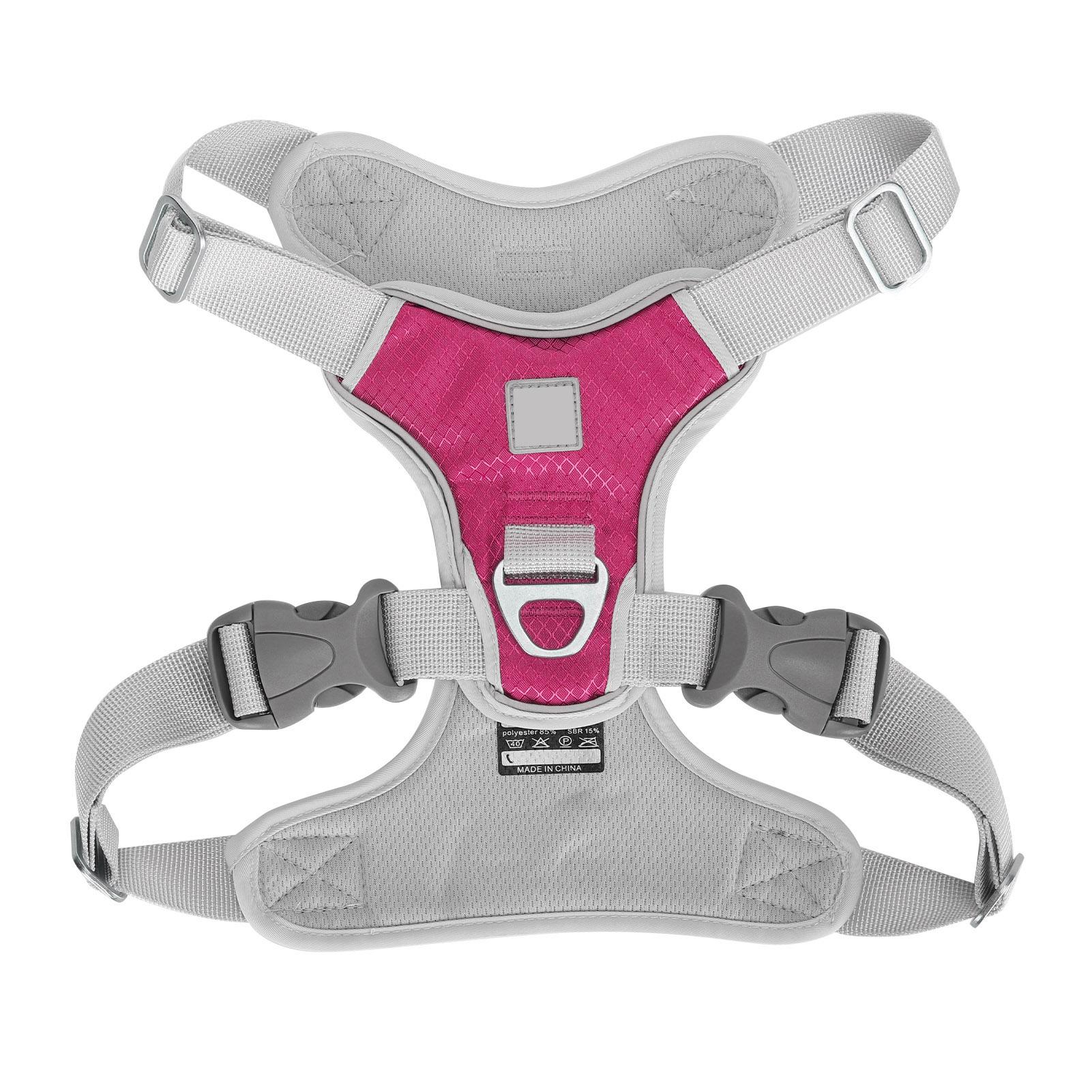 

Поводок для домашних животных, жилет со светоотражающими полосками, регулируемый, ткань Оксфорд, для кошек и собак, для прогулок на открытом воздухе, серый, размер L L(for 6.5-9kg) розовый