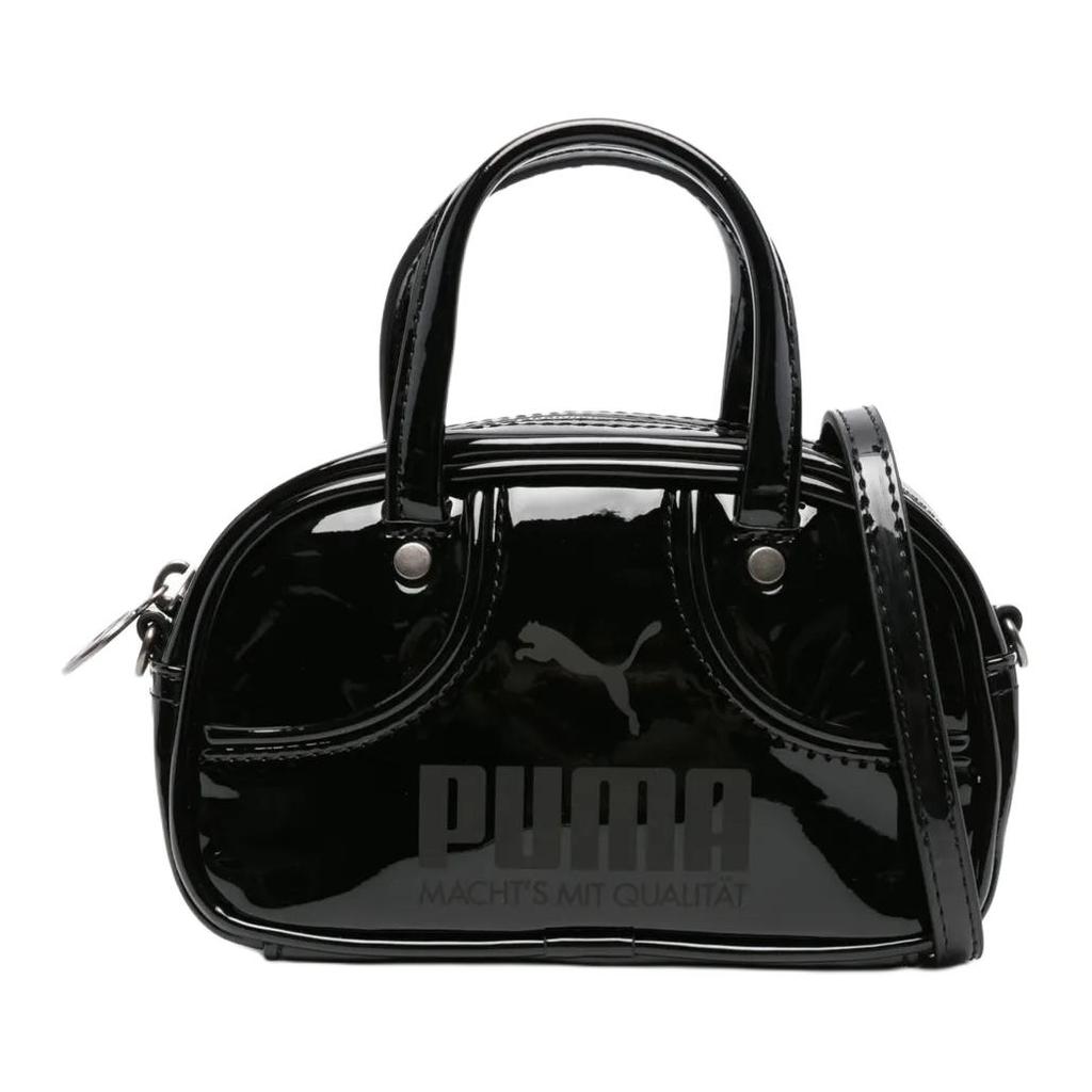 Puma 2.5L Soft Handle Polyurethane Handbag Small Unisex handbag Black 091824-02