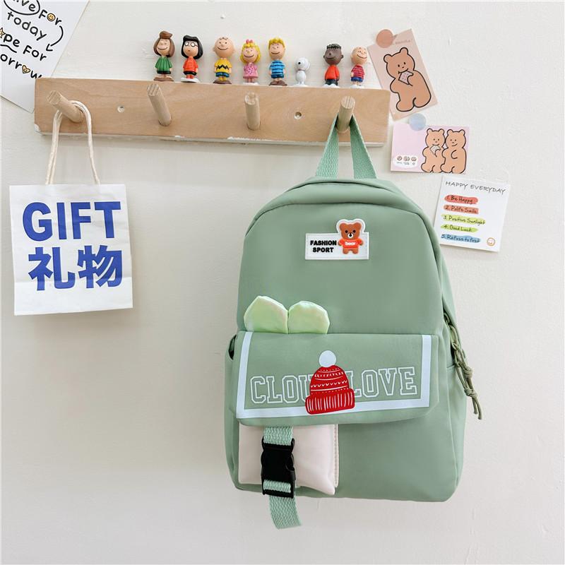 Очаровательный детский рюкзак с животным принтом, нейлоновый, легкий, унисекс, школьная сумка