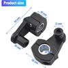 Pivoting Handlebar Clamp Risers 2 Inch Universal Motorcycle for 7/8" (22mm) and 1/8" (28mm) Pivot Handlebar Risers (Black)