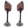 Nail Practice Foot Mannequin with Stand Flexible Bendable Lifelike Soft Silicone Practice Foot for M
