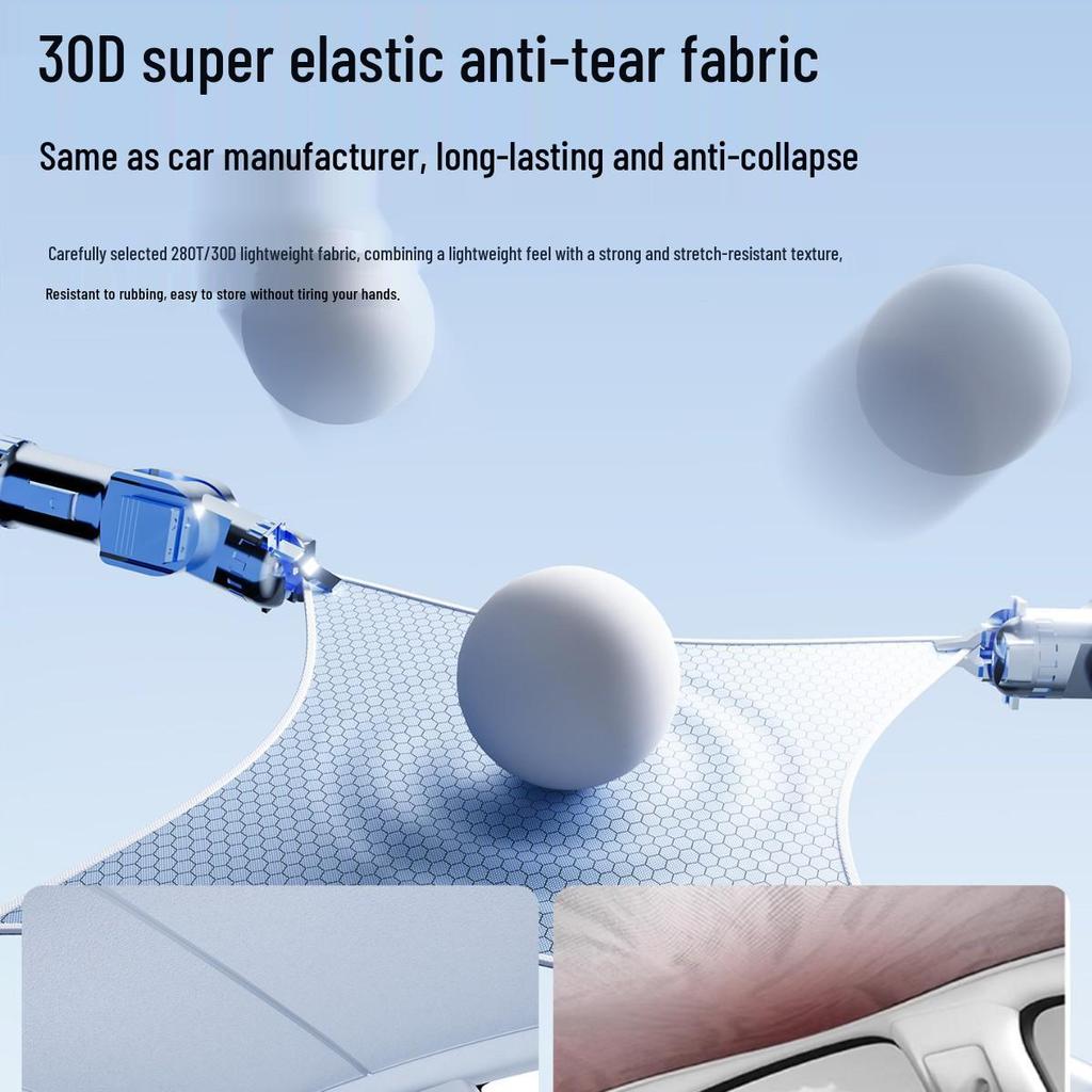 Tesla Model Y/3 Sunroof and Windshield Sunshade: Heat Insulation Accessory