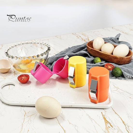 2Pcs Egg Shell Opener Egg Opener Tool for Clean Cracking Handheld Eggshell Cutter Multifunctional Eggs Breaker And Separator for Cooking Camping