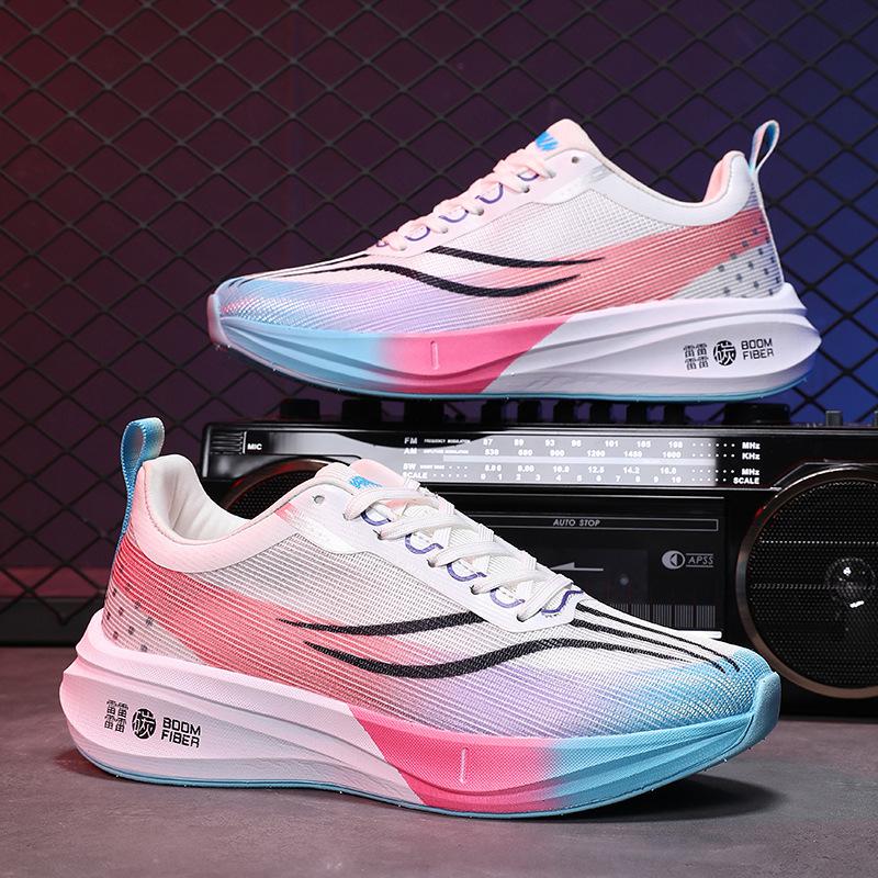 

Feidian carbon board racing training running shoes men s red rabbit breathable shock absorption rebound professional marathon sports shoes 45