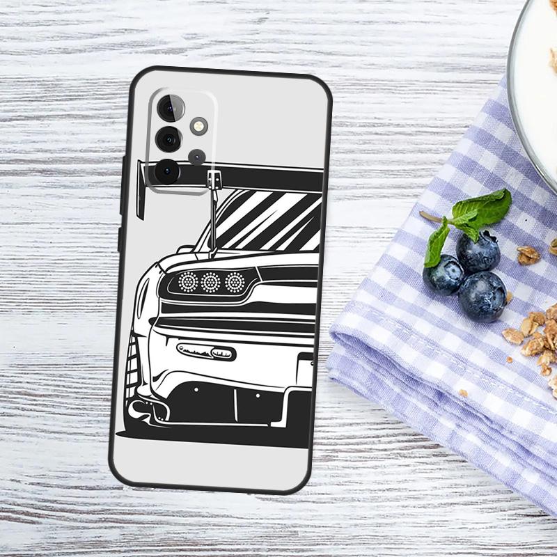 JDM Car Case For Samsung Galaxy A56 A06 A16 A36 A55 A35 A33 A53 A13 A23 A17 A54 A34 A14 A52 A32 A15