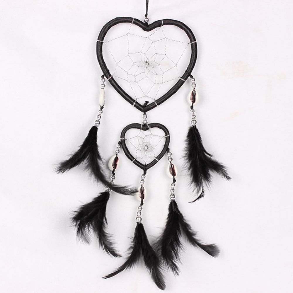 Black Handmade Dream Catcher 15.75inch Dream Catcher Ornament Home Wall Decor