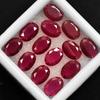Natural Red Ruby Oval Cut 6 Pcs 7x5 Mm Lot Certified Vintage Jewelry Gemstone
