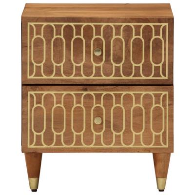 Nightstand 40 X 33 X 46 Cm Solid Mango Wood