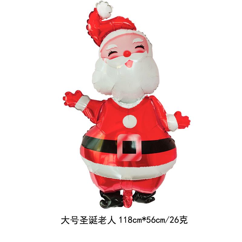 Christmas Balloon Large Santa Claus Decorative Balloon Aluminum Foil Balloon For Christmas Party Decorative Supplies