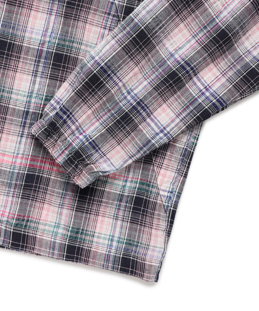 Cavish Hooded Check Wind Breaker Pink(Cv2Fsub962A)