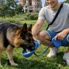 Pet Water Bottle With Feeder For Dogs And Cats Outdoor Travel Portable Plastic