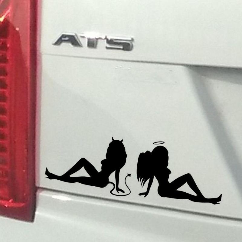 NEW Car Sticker sexy Beauty Temptation To Angels And Demons Funny 3D Stickers and Decals Sticker Styling Sticker