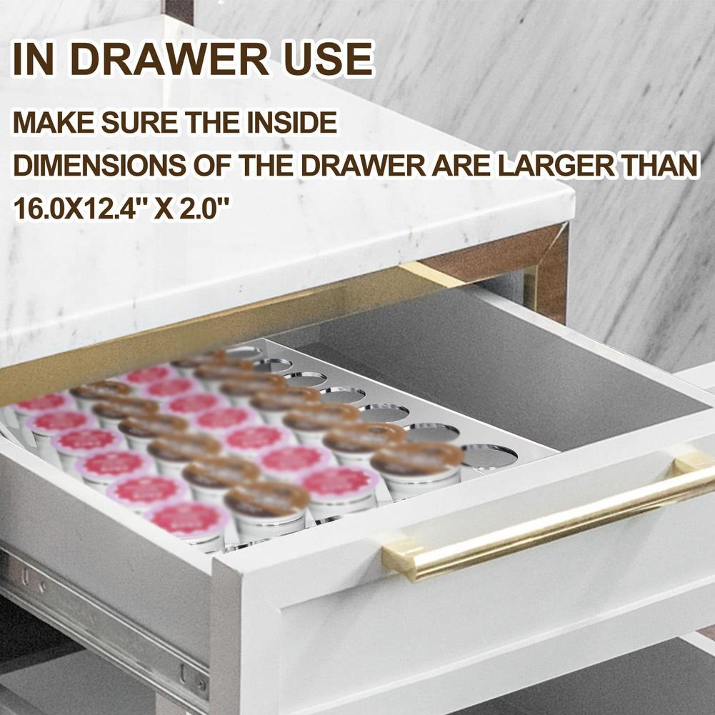 35 Hole Acrylic Coffee Capsule Holder Transparent Display Stand For Coffee Coffee Holder Display Rack Coffee Capsule Stand