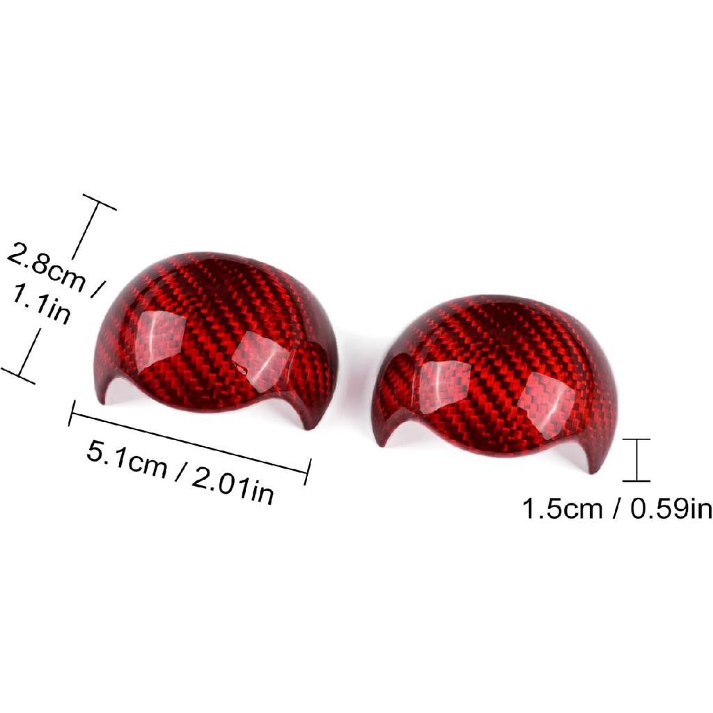 AIRSPEED per Ford Mustang Copri Pomello Cambio in Fibra di Carbonio Adesivo Accessori Interni per Ford Mustang 2015 2016 2017 2018 2019 2020 2021 2022 2023