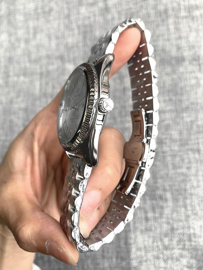 PABLO RAEZ Men's Quartz Business Casual Waterproof Steel Watch with Calendar