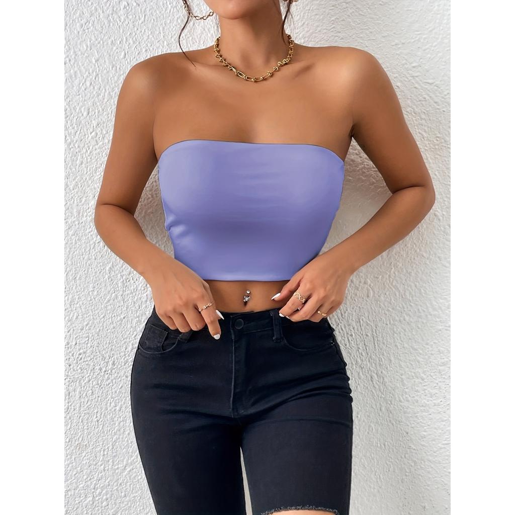 Damen Einfarbiger Alltäglicher Casual BH, Stoßfester und Anti-Hänge-BH, Ohne Stahlbügel, Damen Brustwickel, Geeignet zum Tragen zu jeder Jahreszeit