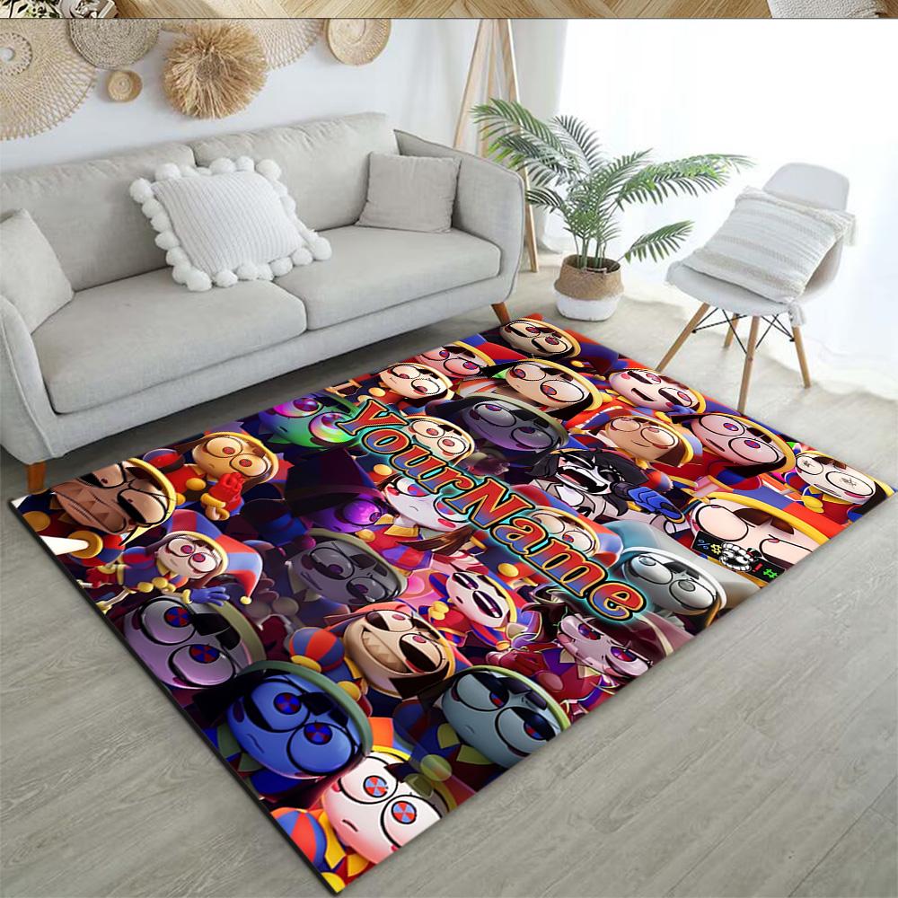 Incredibox Customizable Name Area Rug Suitable for Study room Playrooms Decorate room Game Room Anti-slip Rug Anime Office Decor Gift for Festivals