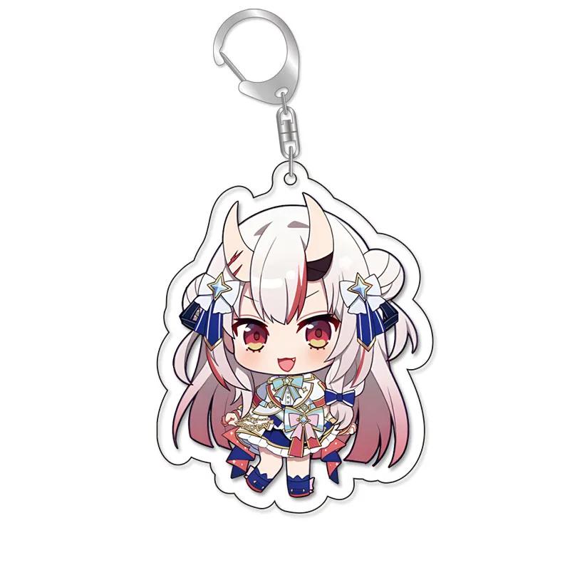 Lovelive Vtuber Nakiri Ayame Shirakami Fubuki Minato Aqua Gawr Gura Cute Cartoon Keychain Kawaii Keyring Bag Parts & Trendy Gift