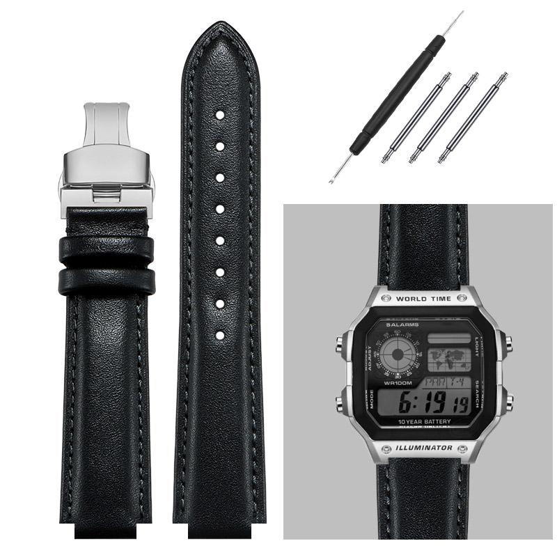 16MM genuine leather watchband for G-Shock Casio DW5600/GW-B5600/G-5600/GW-M5610 Replace wristbands Convex watch strap