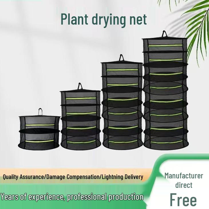 Foldable Multi-layer Herb Drying Rack and Net