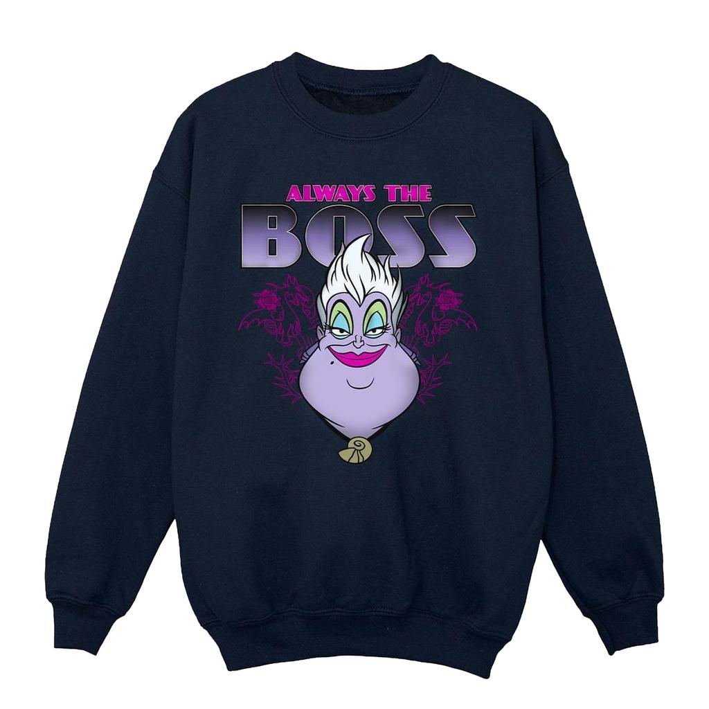 Disney Girls The Little Mermaid Ursula Mum Is The Boss Sweatshirt