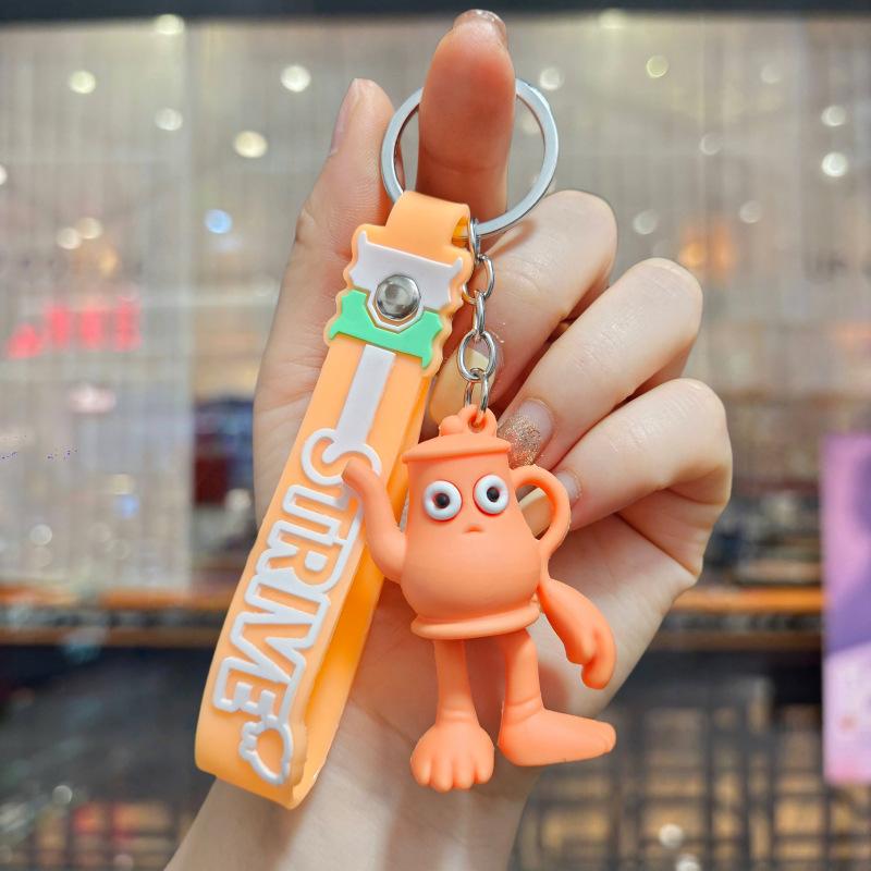 Tralalero Tralala Keychains Tungtung Sahur Brainrot Anime Action Figures Key Ring Bags Car Keys Pendant Kids Classic Toys Gift