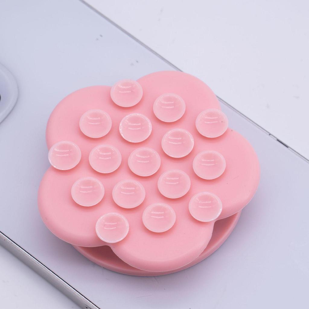 Silikon Çiçek Vantuzlu Telefon Tutucu ve Airbag Standı