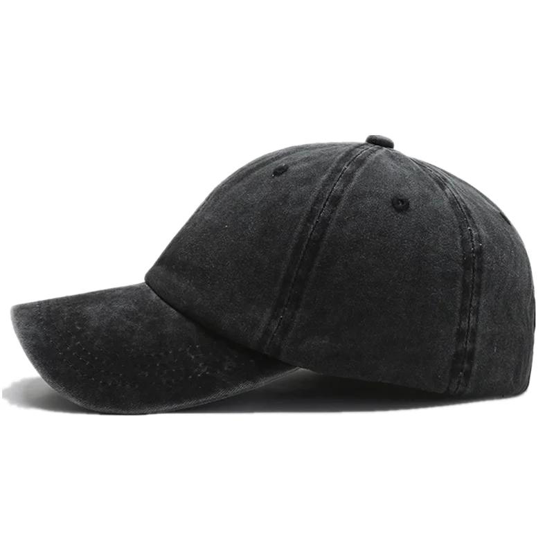 New Unisex Cap Plain Color Washed Cotton Baseball Cap Men & Women Casual Adjustable Outdoor Dad Hats