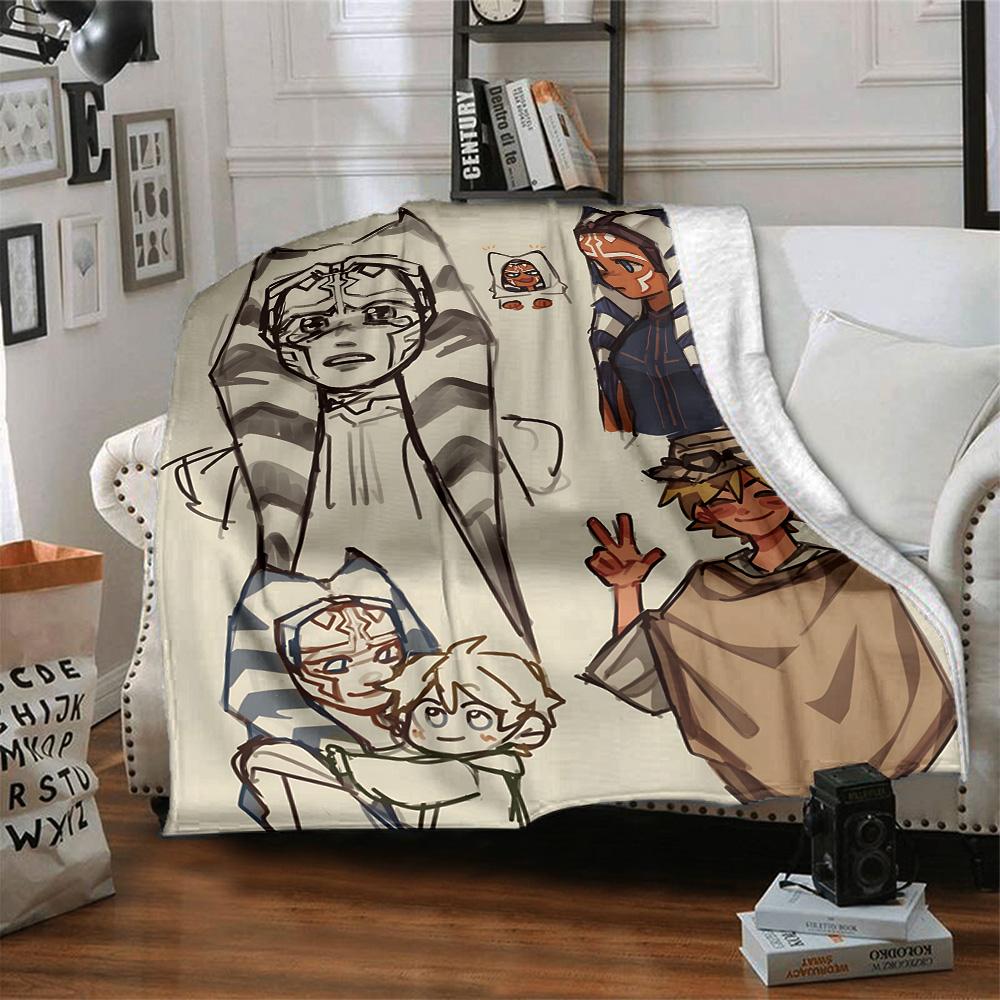 Star Wars Blanket Soft Cozy Great for Office Chair Bed Chair for All Occasions Digital Print Birthday Christmas Gift Blanket