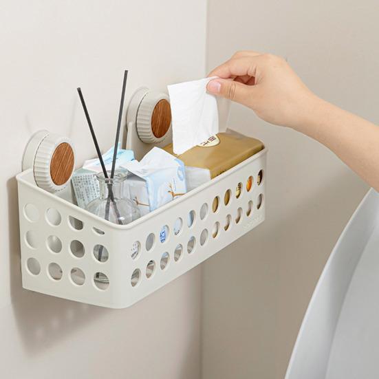 Suction Cup Storage Rack Large Capacity Strong Load-bearing Simple Installation