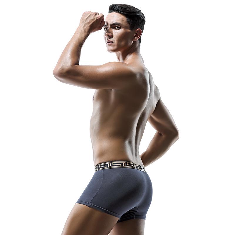 

Мужские боксеры из дышащей сетки Ice Silk с принтом слона XL серый