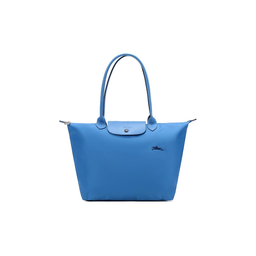 Longchamp Le Pliage Club 31 Fabric Long Handle Tote Bag Shoulder Bag Large Women tote bags Blue 1899619P50