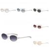 Vintage Metal Oval Sunglasses With Uv400 Protection For Fashionable Men And Women