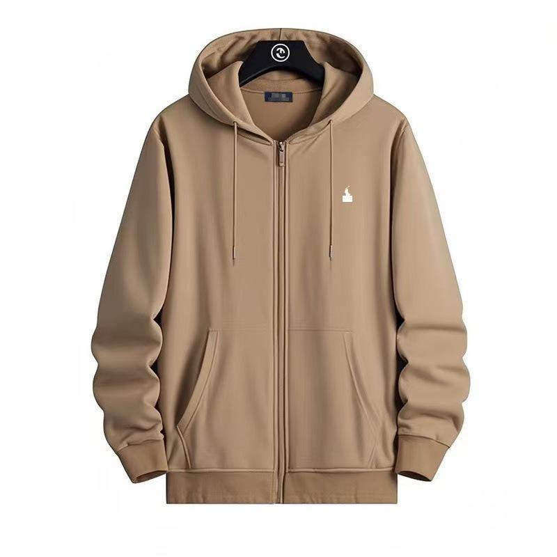 Men's Embroidered Horse Cardigan Hoodie - Spring/Autumn Jacket