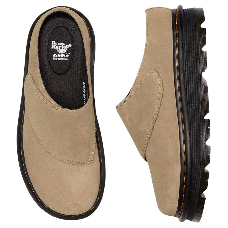 Dr. Martens Zebzag Anywair Slip-On Comfortable Anti-Friction Clogs Unisex Clogs Beige 41730200