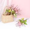 Easter Decoration Egg Cuttings Artificial Flowers  for 2024 Easter Home Party Supplies