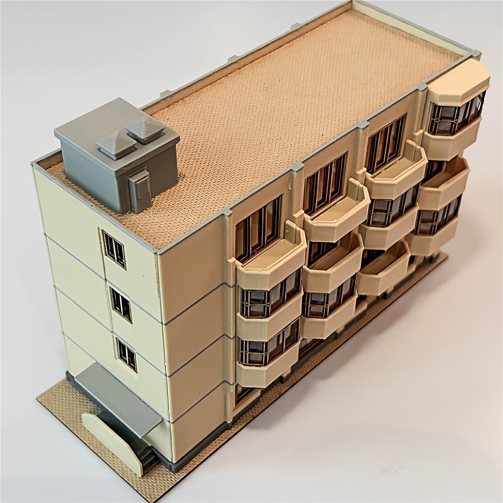 1:150 Diy Architecture Building Model Plastic Miniature House Office for N Scale City Scenery/Landscape/Decoration 1set