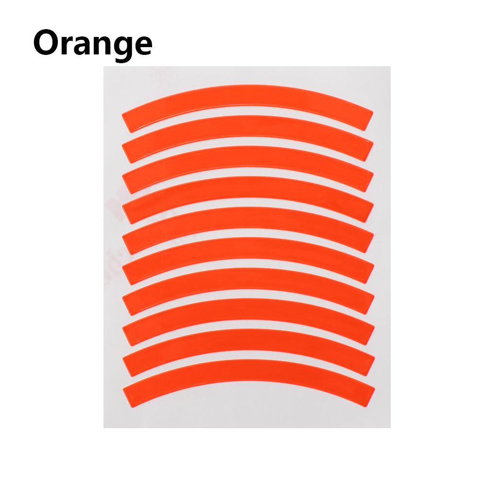 10 szt./arkusz Odblaskowa Naklejka na Oponę do Motocykli i Rowerów - Zwiększ Widoczność i Bezpieczeństwo w Nocy
