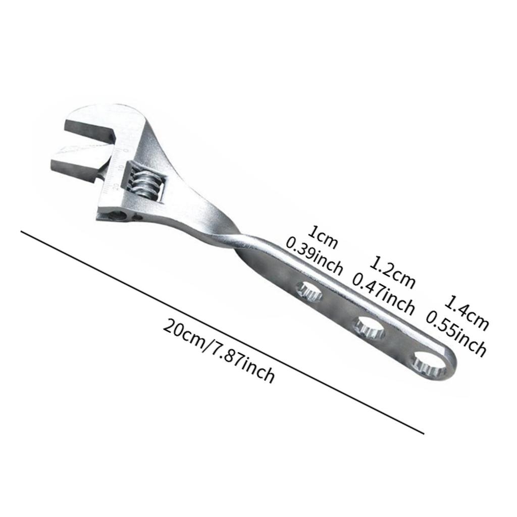 Adjustable Wrench Utility Multipurpose Heavy Duty Monkey Wrench Hand Tool for Workshop Garage Home Professional Use DIY Projects