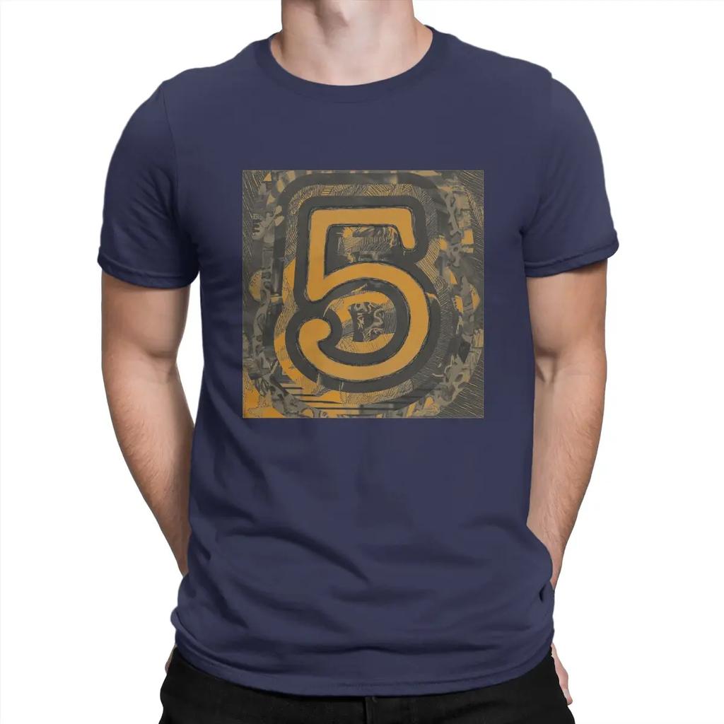5 Music Fun T-Shirt for Men E-Ed Sheeran Novelty Cotton Tee Shirt Round Collar Short Sleeve T Shirts Original Clothing