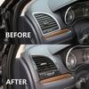 For 2011- Chrysler 300 ABS Carbon Fiber Look Side Air Vent Outlet Decor Trim