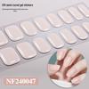 Zhengxiang Japanese Style UV Gel Nail Stickers - Solid Color, Semi-Cured, Popular Light Curing Design