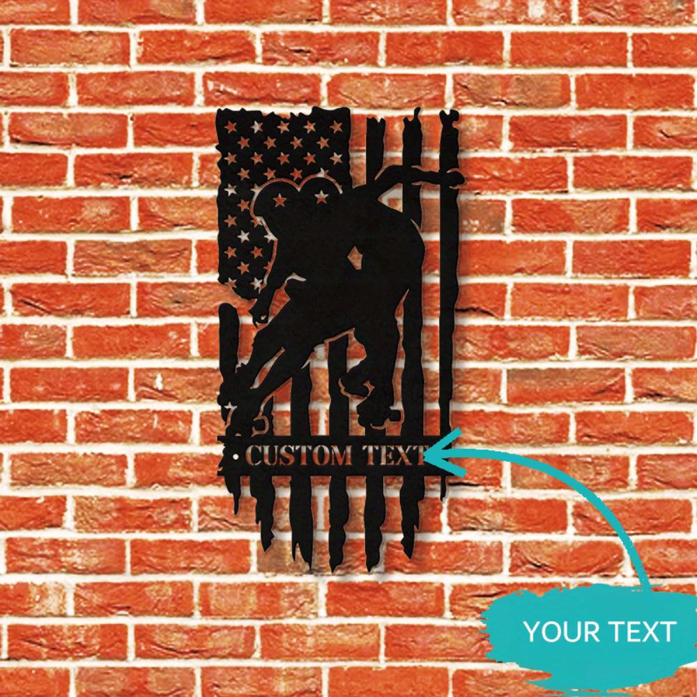 Custom Metal Wall Art Roller Skating Couple Tin Sign Unique Home Decor Gift