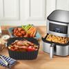 Antihaft-Backblech, wiederverwendbare Airfryer-Einlagen, quadratische Airfryer-Platte, Küchenkochgeschirr zum Kochen, Braten, Grillen, Pizzabacken und Kuchenbacken