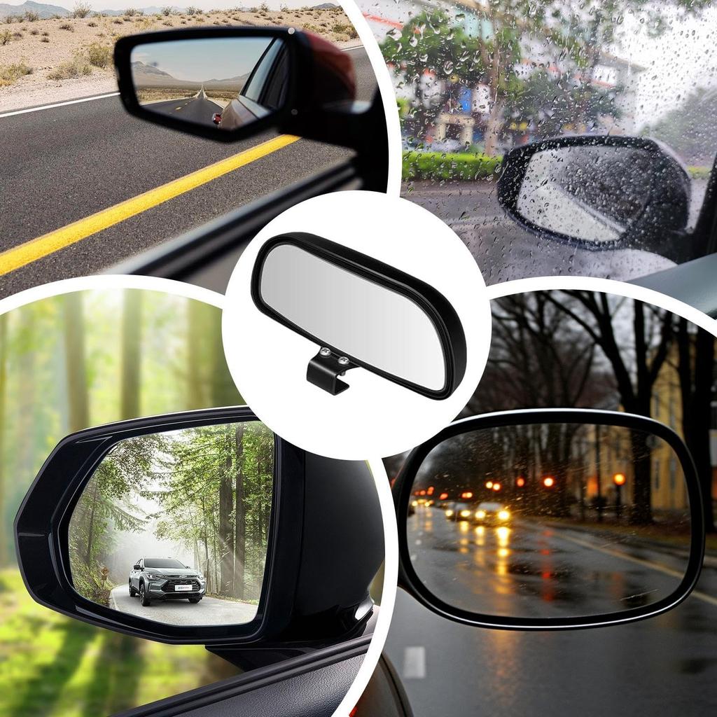 Gerinkoken Car Auxiliary Mirror, Blind Spot Mirror, Reverse Universal Auxiliary Rearview Mirror, Car Exterior