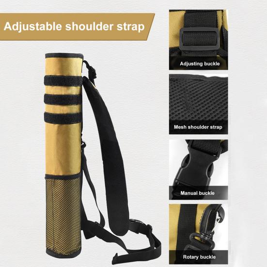 Tir cu arcul Săgeată Tolbă Spate Șold Dublă utilizare Curea reglabilă de mare capacitate Pânză Oxford Vânătoare în aer liber Arc recurv Țintă Practică Săgeată Geanta de depozitare